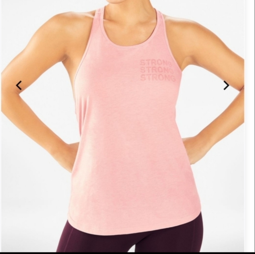 Fabletics Workout Casual cassidy pink strong burnout tank XL